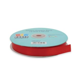 Nastro Doppio Raso 15 mm x 50 mt Rosso