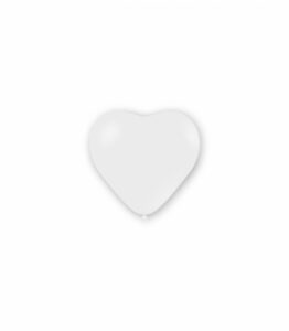 Palloncini Pastello Cuore 5" - 12 cm Bianco 