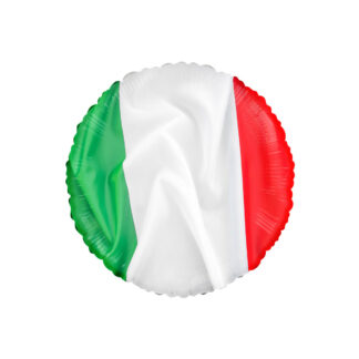 Palloncino Mylar Bandiera Tricolore Italia Tondo 18"