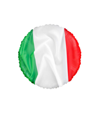 Palloncino Mylar Bandiera Tricolore Italia Tondo 18"