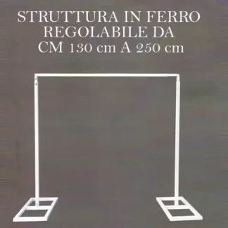 Struttura In Ferro Regolabile 130×250 cm