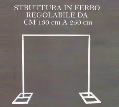 Struttura In Ferro Regolabile 130×250 cm