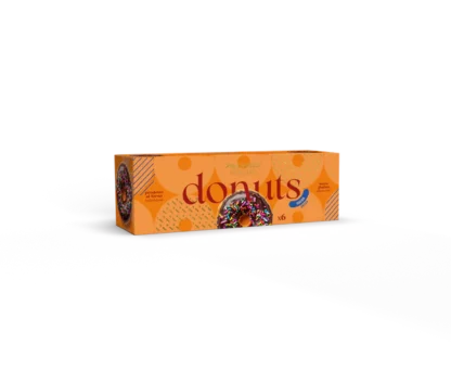 Donuts Maxtris gusto cacao con glassa marrone 6 pezzi