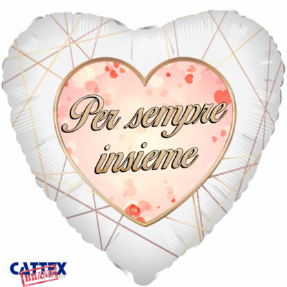 Palloncino cuore per sempre insieme 18 inch