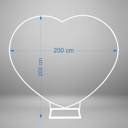 Cornice a cuore da 200 cm