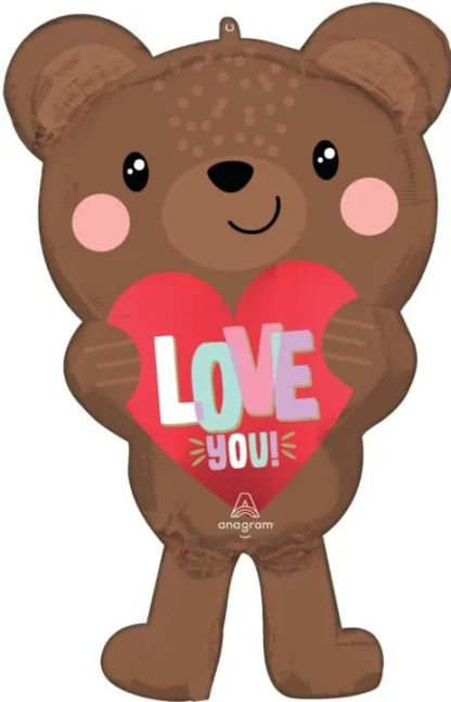 Palloncino Supershape Satin Love Bear 30 inch - 76 cm